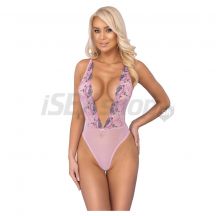 Kissable Rose Embroidered Body Pink