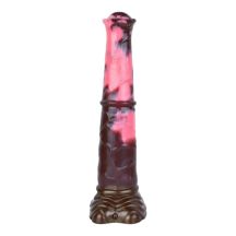 9398 Bad Horse Silicone Horse Tool Dildo 24cm Brown Pink