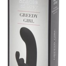 1628 Fifty Shades Of Grey Mini Greedy Girl Bezdrotovy Vibrator S Ramenom S Hrotom Cierny