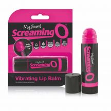 3561 My Secret Screaming O Vibrating Lip Balm Vibrator V Tvare Ruzu Pink Cierny