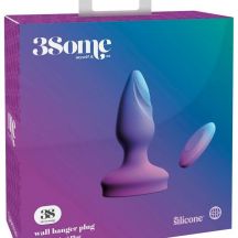 3some Wall Banger Plug Cordless Radio Anal Vibrator Purple