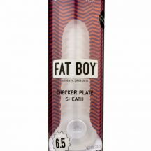 6110 Fat Boy Checker Box Navlek Na Penis 17 Cm Mliecne Biely