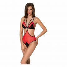 7698 Passion Peonia Side Cut Out Body Red Black