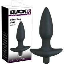 Black Velvet Plug Vibe Vibracny Analny Kolik Strednej Vekosti