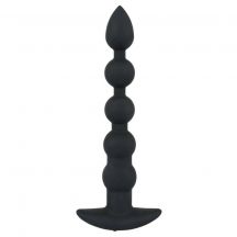 Black Velvets Rechargeable Beads Nabijaci Analny Vibrator S 5 Gulickami Cierny