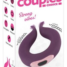 Couples Choice Battery Operated Dual Motor Penis Ring Purple