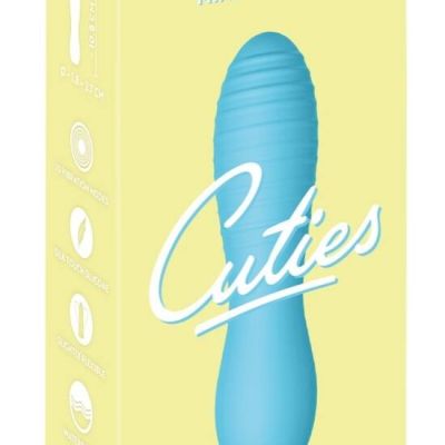 Cuties Mini 3 Cordless Waterproof Pleated Vibrator Turquoise