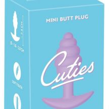 Cuties Mini Butt Plug Silicone Anal Dildo Purple 2 8cm