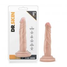 Dr Skin Realistic Mini Dildo With Suction Cup 5 75 Beige