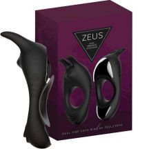 Feelztoys Zeus Dual Vibe Cock Ring Black