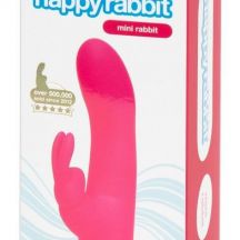 Happyrabbit Mini Rabbit Vodotesny Nabijaci Vibrator S Ramienkom Na Klitoris Ruzovy