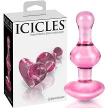 Iciciles No 75 Please Glass Anal Dildo Pink