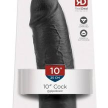 King Cock 10 Large Suction Dildo 25cm Black