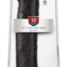 King Cock 15 Gigantic Adhesive Sole Testicle Dildo 38cm Black