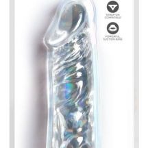 King Cock Clear 8 Adhesive Sole Large Dildo 20cm