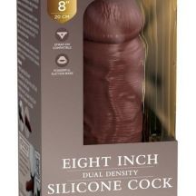 King Cock Elite 8 Adhesive Sole Lifelike Dildo 20cm Brown