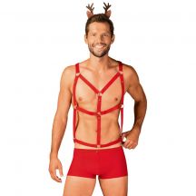 Obsessive Mr Reindy Harness Shorts Headband With Horns