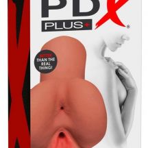 Pdx Pick Your Pleasure Stroker 2in1 Realisticky Masturbator Tmavo Prirodny