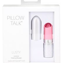 Pillow Talk Lusty Rechargeable Tongue Stick Vibrator Pink