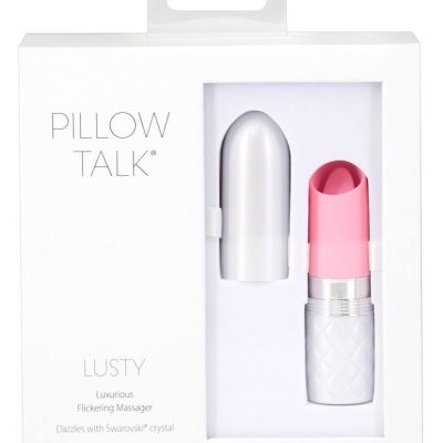Pillow Talk Lusty Rechargeable Tongue Stick Vibrator Pink