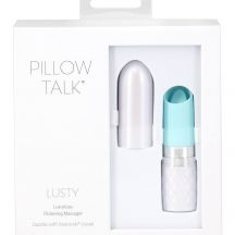 Pillow Talk Lusty Rechargeable Tongue Stick Vibrator Turquoise