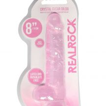 Realrock Priesvitne Realisticke Dildo Ruzove 19cm