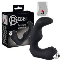 Rebel Prostate Vibrator Zahnuty Vibrator Na Prostatu Cierny