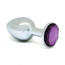 Rimba Butt Plug Xs With Purple Cristal Unisex