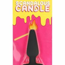 Scandalous Candles Butt Plug Black
