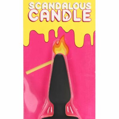 Scandalous Candles Butt Plug Black