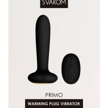 Svakom Primo Cordless Waterproof Anal Heated Vibrators Black