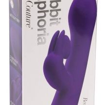 Vibe Couture Rabbit Euphoria Cordless Clitoral G Point Vibrator Purple