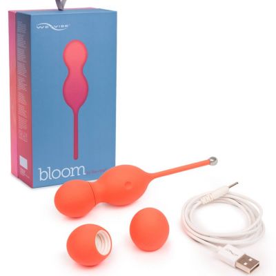 We Vibe Bloom Cordless Geisha Ball With Replaceable Weights Orange