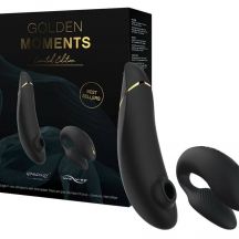 Womanizer Golden Moments Airwave Clit Stimulator Vibrator Set Black