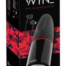 Wyne 02 Rechargeable Vibrating Suction Masturbator Black And White