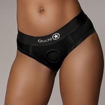 12363 Ouch Vibrating Strap On High Cut Brief M L